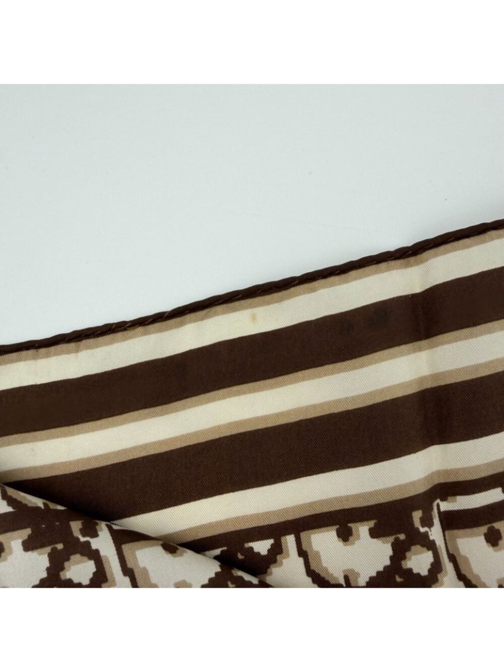 Dior Scarf Brown Silk Vintage - Picture 13 of 15